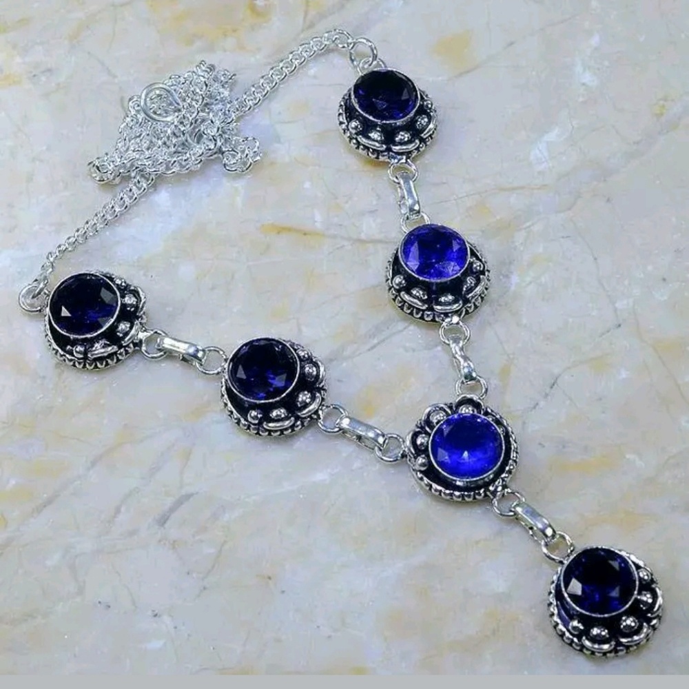 Iolite necklace
